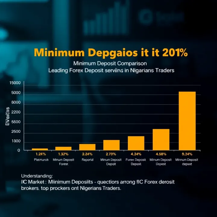 Minimum Deposit Comparison Across Leading Forex Brokers in Nigeria Graph showing comparison of minimum deposit requirements among top forex brokers serving Nigerian traders