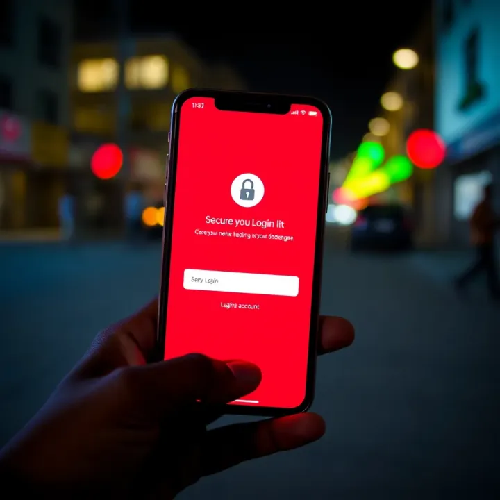 Secure Login Confirmation on Deriv for Nigerian Users Mobile phone displaying secure login confirmation for Deriv trading account amid Nigerian connectivity challenges