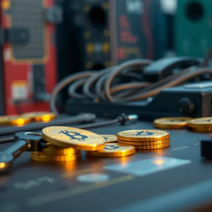 Key Tools and Wallet Integration for USDT Mining in Nigeria Visual representation of cryptocurrency mining tools and digital wallet integration in Nigeria