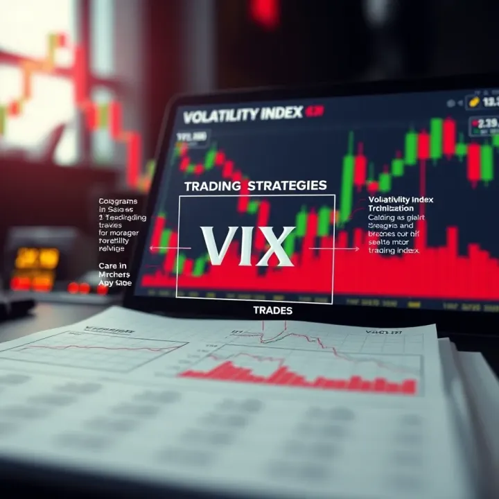 Diagram showing trading strategies and risk management tools for volatility index