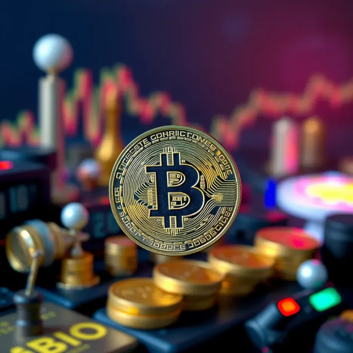Visual representation of regulatory impacts and external factors influencing cryptocurrency markets